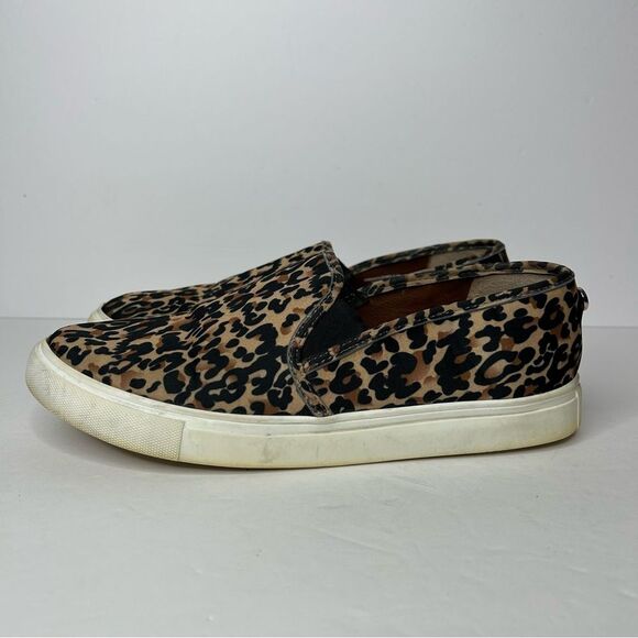 Steve Madden cheetah leopard print slip on shoes 9.5 - Picture 2 of 11